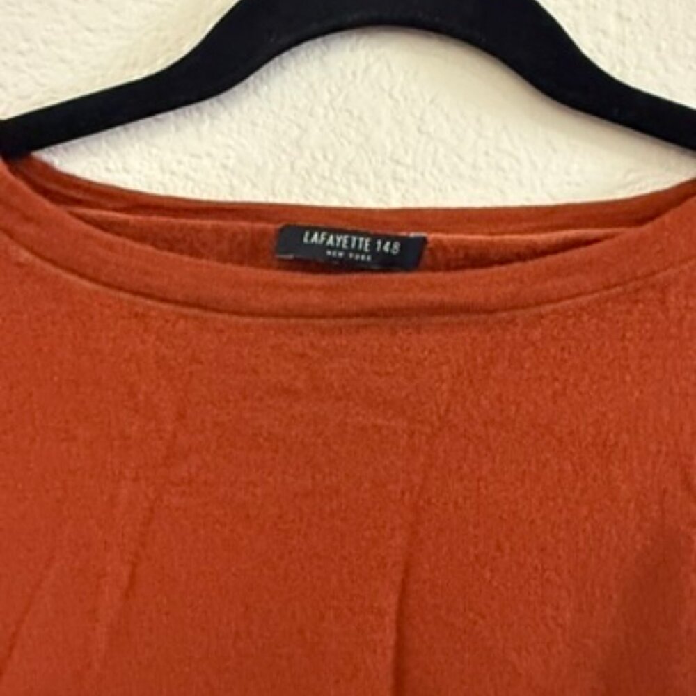 Lafayette 148 New York Rust Colored Sweater - Picture 2 of 4